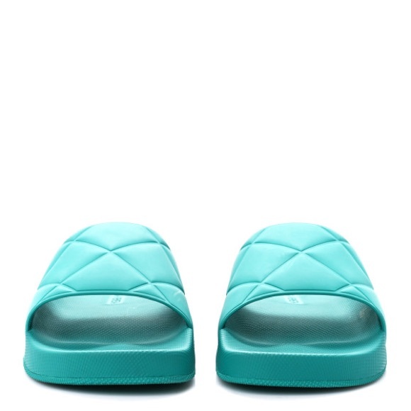 BOTTEGA VENETA Rubber The Slider Sandals size 38 in Neptune - Picture 2 of 10